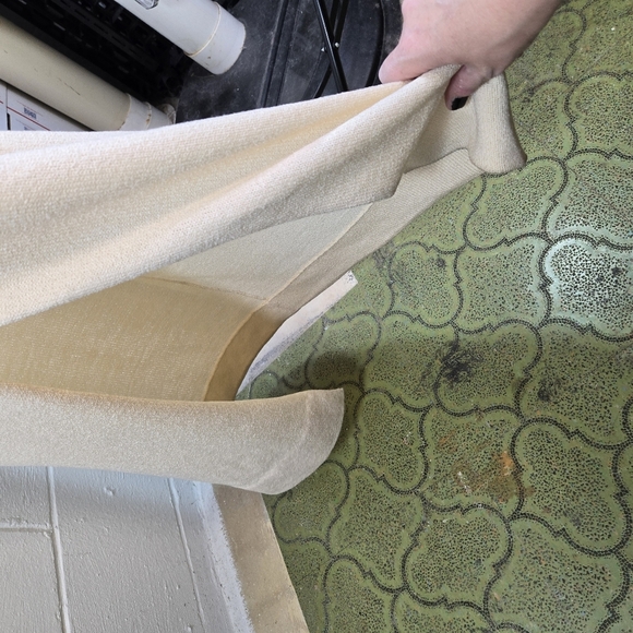 Vtg 70s High Neck Cream Ivory Knit Long Maxi Dress - Picture 4 of 9